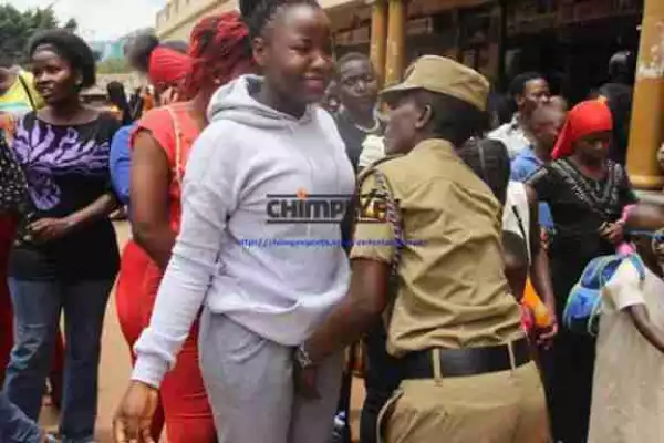 Na Wa O! See How These Women Were Searched Before Entering A Stadium In Uganda (Shocking Photos)